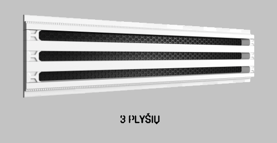 3plyš. plyšinis priglaistomas difuzorius "Line" - 1200 mm